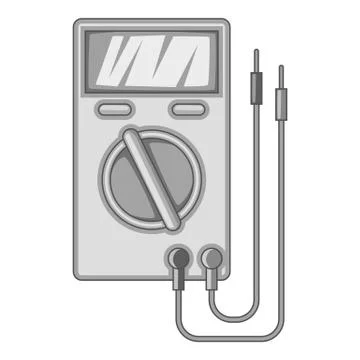 Digital multimeter icon monochrome Stock Illustration