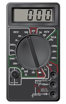 Digital multimeter. Stock Illustration