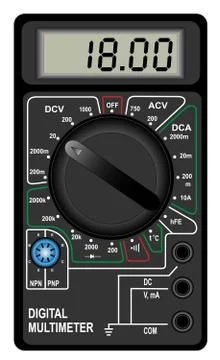 Digital multimeter Stockillustratie