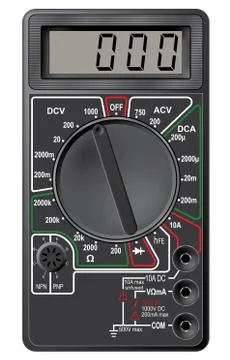 Digital multimeter. Stock Illustration