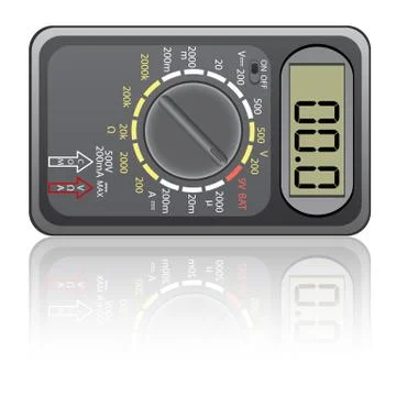 Digital multimeter. Stock Illustration