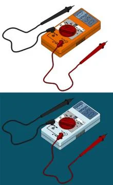 Digital multimeter illustrations Stock Illustration