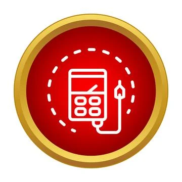 Digital multimeter measuring electrical current voltage resistance icon Stock Illustration
