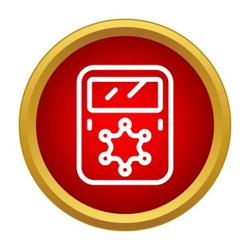 Digital multimeter measuring voltage and current icon Stock Illustration