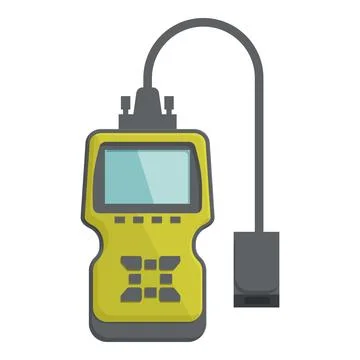 Digital multimeter with probe clip art Stock Illustration