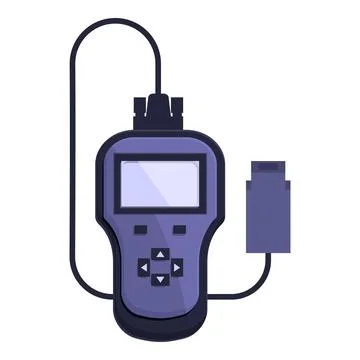 Digital multimeter with probes illustration 스톡 일러스트