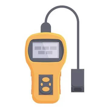Digital multimeter tool isolated on white Stock Illustration