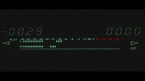 Digital Music Meter Stock Footage 8682662