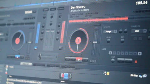 Digital music mixer Video stock 24710283