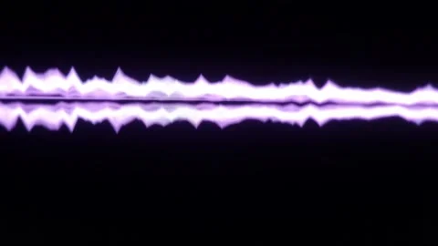 Digital music sound wave footage. audio waveform abstract moving on black. Stock Footage 166320310