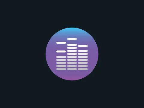 Digital music vector icon design Stock Illustration