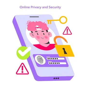 Digital Natives. Flat Vector Illustration イラスト素材