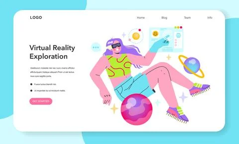Digital Natives. Flat Vector Illustration Stock Illustration