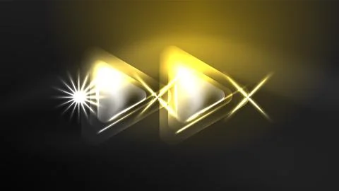 Digital Neon Abstract Background, Triangles And Lights Geometric Design Template Stock Illustration