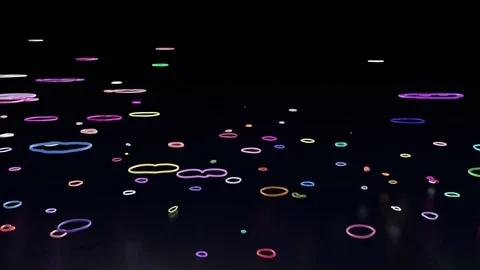 Digital neon dancer Video stock 70790853