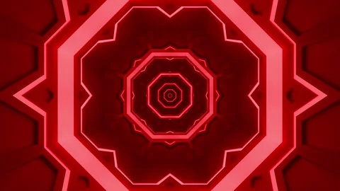 Digital Neon Endless Tunnel Loop Animation Background Stock-Footage 277444268