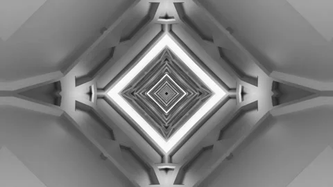 Digital Neon Endless Tunnel Loop Animation Background Stock-Footage 277444269