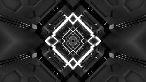 Digital Neon Endless Tunnel Loop Animation Background Stock-Footage 277444278