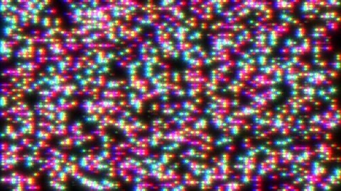 Digital neon led dots pattern with glitch effect Stockbeeldmateriaal 237582469