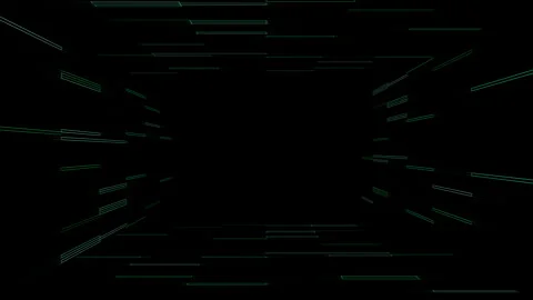 Digital Neon Matrix Code Background – Glowing Blue &amp; Green Tech Animation Stock Footage 308286393