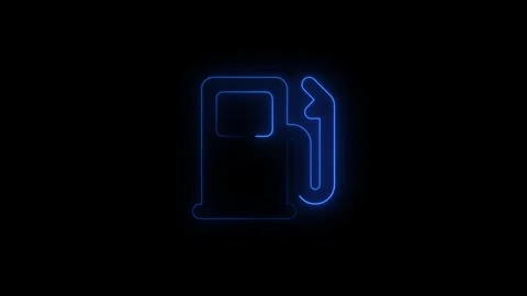 Digital neon outline of a document with a folded corner in dark background Stock Footage 346009067