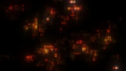 Digital Neon Pixel Background Animation Loop Vídeo Stock 148673029
