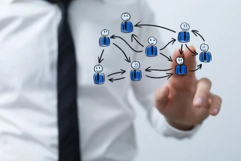 A Digital Network and data concept. Foto stock