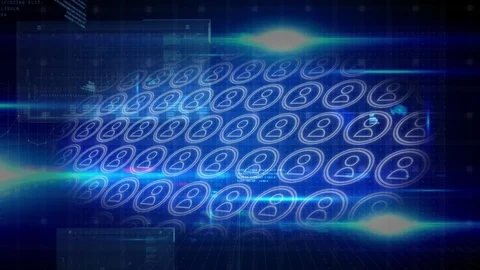 Digital network and programming language Stock Footage 110617487