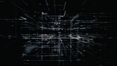 Digital Network Architecture and Data Transmission Background Stock Footage 336191261