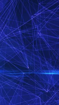 Digital network background with intersecting glowing purple lines on a dark.. Stock Photos