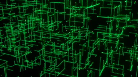 Digital network background. Seamless loop Stock Footage 68402319
