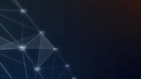 Digital network, business graph communication Video stock 97735351