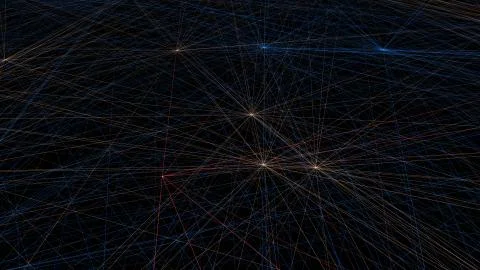 Digital network communication technology, data transmission and storage Stockillustratie