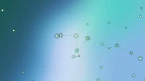 A digital network of connected dots on a gradient background Stock Footage 330076044