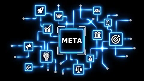 Digital network connecting business concepts and goals motion graphics. Vídeo Stock 337331091