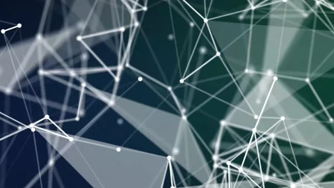Digital Network Connection With Dots And Lines. Stock Footage 171512562