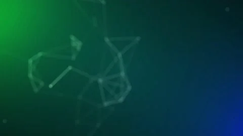 Digital Network Connection With Dots And Lines. Big Data Visualization. Video stock 195424741