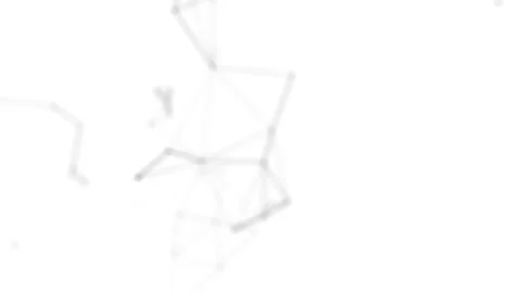 Digital Network Connection Structure Animation with Dots And Lines.  Stock Footage 236680181