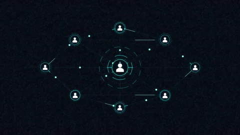 Digital network connection, technology, global communication, data transfer Stock Footage 347563110
