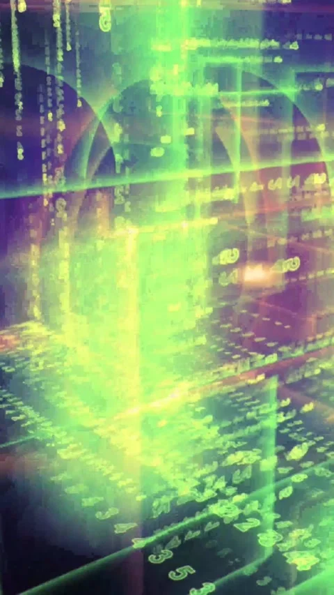Digital network connections. Abstract data visualization. Video stock 339638064