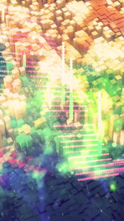 Digital network connections. Abstract data visualization. Vídeo Stock 339638182