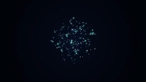 Digital network connections abstract motion background, with light dots Video stock 342442222