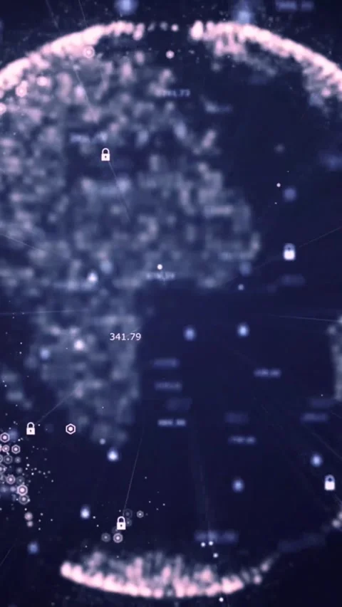 Digital network connections. Abstract technology background Stock Footage 339638130