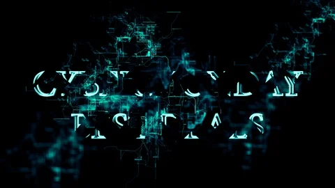 Digital network with 'Cyber Monday - best deals' text Stock Footage 106767197