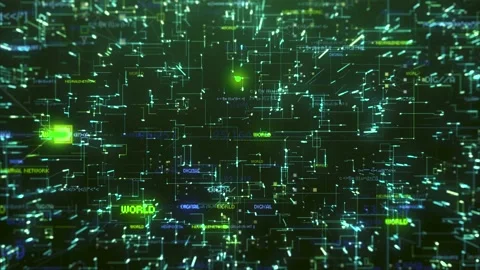 The Digital Network Data Background Stock-Footage 153136937