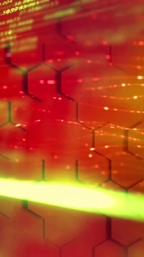 Digital network data flow in futuristic technology background Stock Footage 339638184