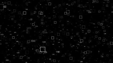 Digital Network Data Flow with number count Video Animated Background Stock Footage 336303611
