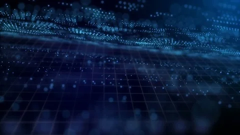 Digital network data grid technology background  Stock Footage 82372854