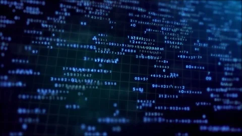 Digital network data grid technology background code number Stock Footage 82384471