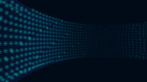 Digital network flow, futuristic data streams, technology background Stock Footage 345991570